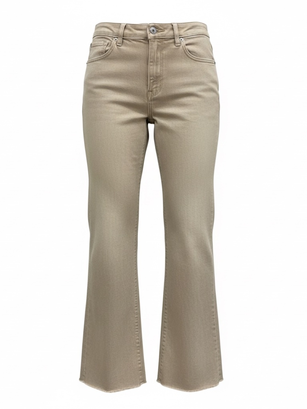 MANGO Sienna Flare Crop Jean - Ecru - NWT - Size 4